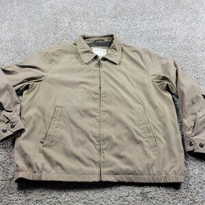 Orvis Jacket Mens 2XL Brown Full Zip Lined Full Zip Casual Bomber Dad Outdoors